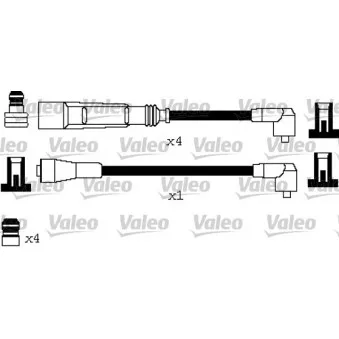 Kit de câbles d'allumage VALEO 346621