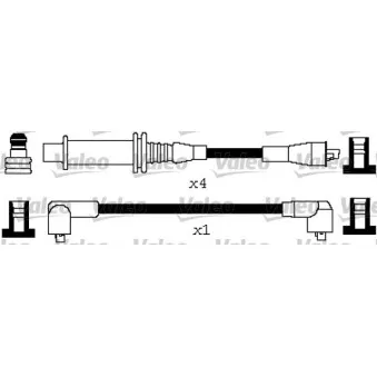 Kit de câbles d'allumage VALEO 346648