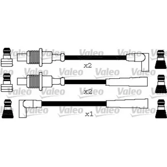 Kit de câbles d'allumage VALEO 346649