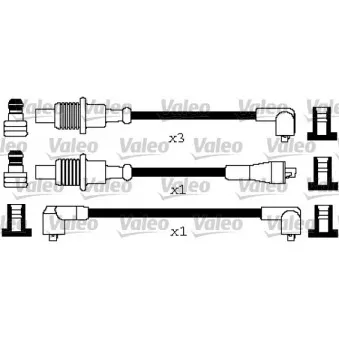 Kit de câbles d'allumage VALEO 346650