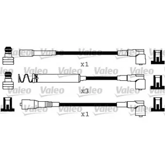 Kit de câbles d'allumage VALEO 346669