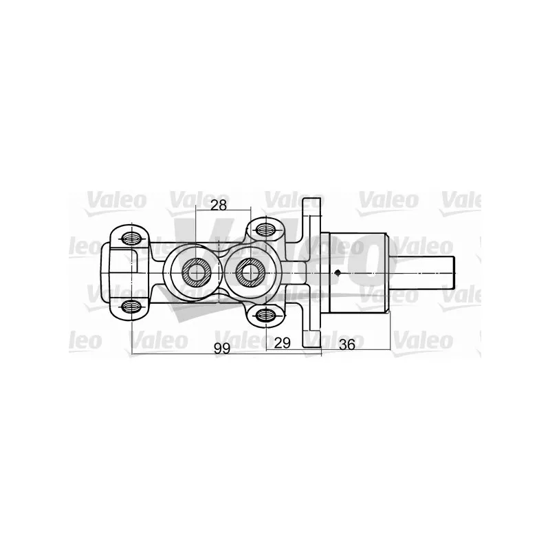 Maître-cylindre de frein VALEO 350707