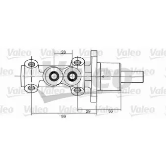 Maître-cylindre de frein VALEO 350824