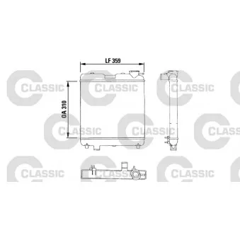 Radiateur, refroidissement du moteur VALEO 383053