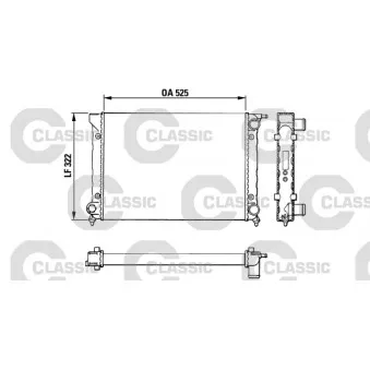Radiateur, refroidissement du moteur VALEO 383727