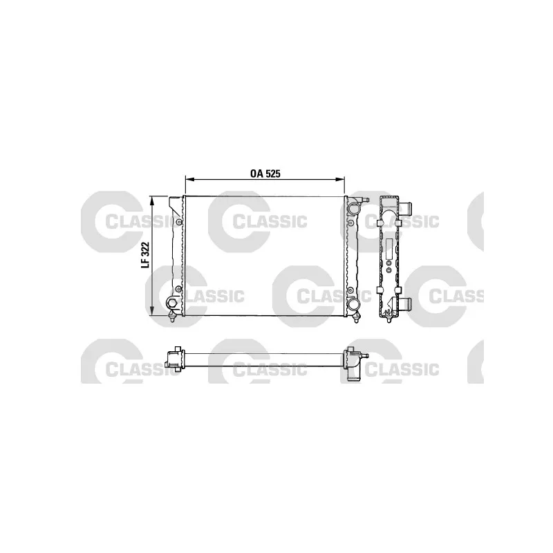 Radiateur, refroidissement du moteur VALEO 383727