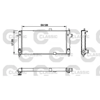 Radiateur, refroidissement du moteur VALEO 383771