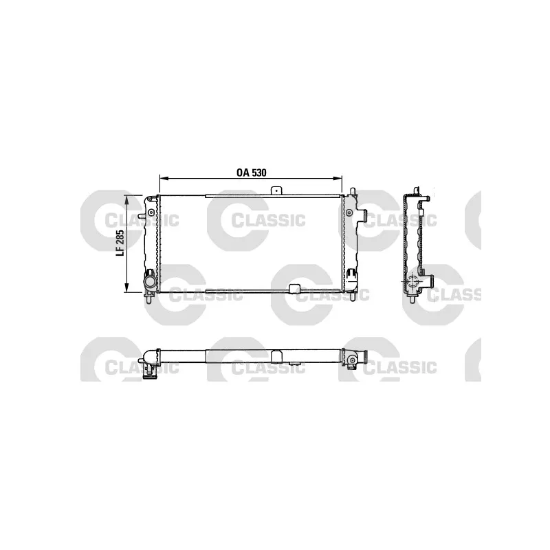 Radiateur, refroidissement du moteur VALEO 383771