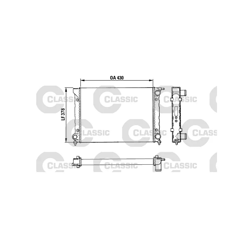 Radiateur, refroidissement du moteur VALEO 383820