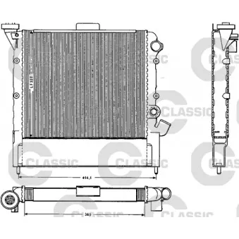 Radiateur, refroidissement du moteur VALEO 383852