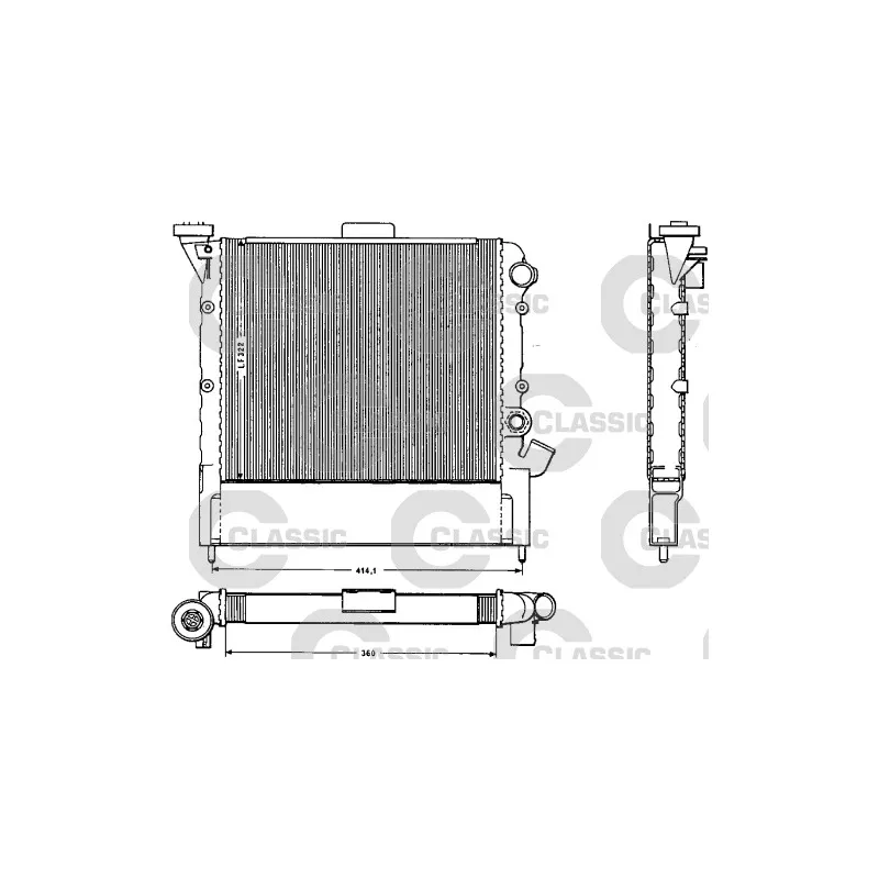 Radiateur, refroidissement du moteur VALEO 383852