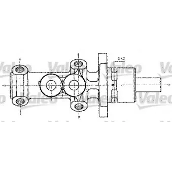 Maître-cylindre de frein VALEO 402227