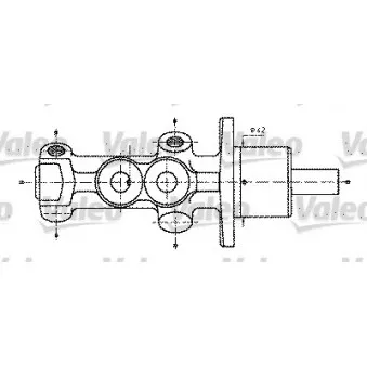 Maître-cylindre de frein VALEO 402232