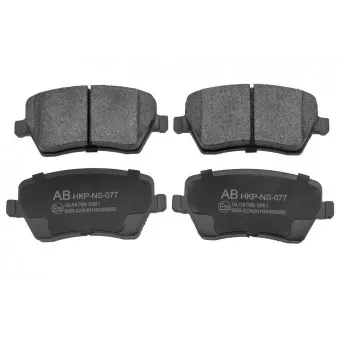 Jeu de 4 plaquettes de frein avant TEKNÖR HKP-NS-077