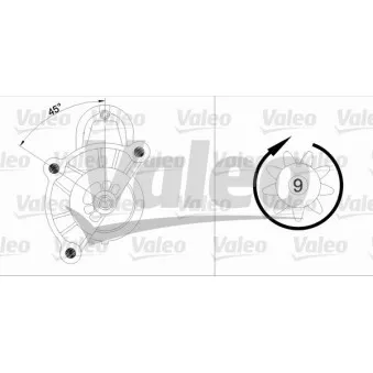 Démarreur VALEO 433303