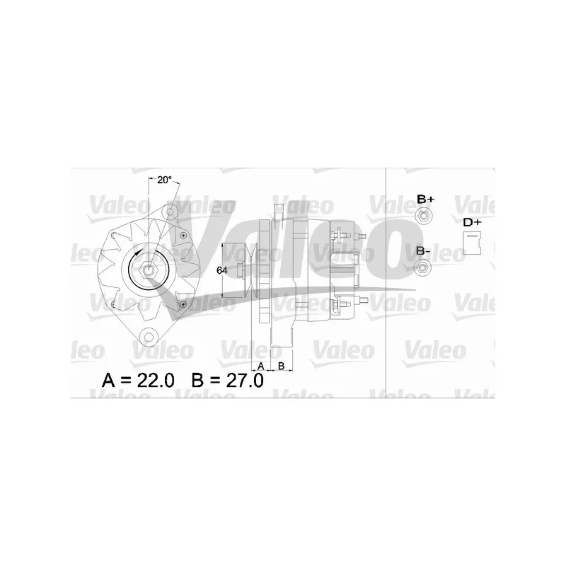 Alternateur VALEO 433376