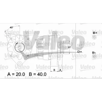 Alternateur VALEO 433416