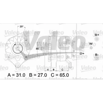 Alternateur VALEO 433453