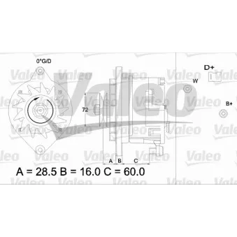 Alternateur VALEO 433483