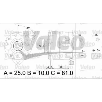 Alternateur VALEO 433486