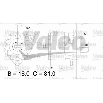 Alternateur VALEO 436166