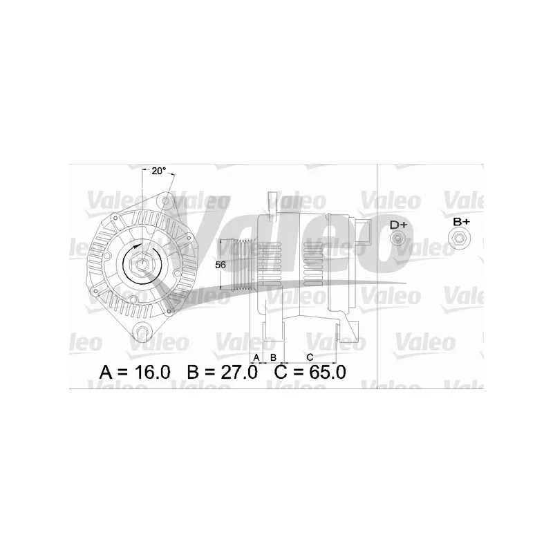 Alternateur VALEO 436474