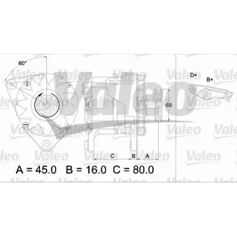 Alternateur VALEO 436623