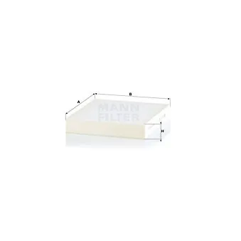 Filtre, air de l'habitacle MANN-FILTER CU 22 034