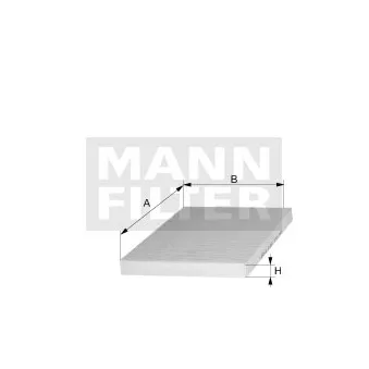 Filtre, air de l'habitacle MANN-FILTER CU 24 027