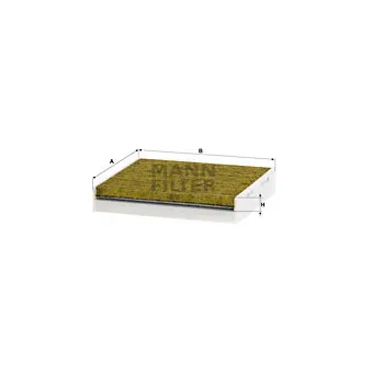 Filtre, air de l'habitacle MANN-FILTER FP 24 026