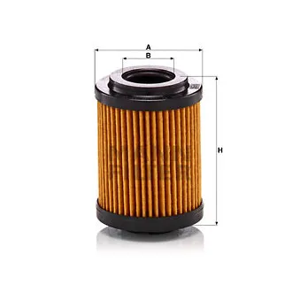 Filtre, système hydraulique de travail MANN-FILTER HD 5009 x