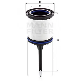 Filtre à carburant MANN-FILTER PU 7008 z KIT