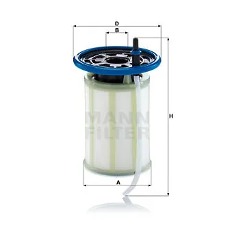 Filtre à carburant MANN-FILTER PU 7019