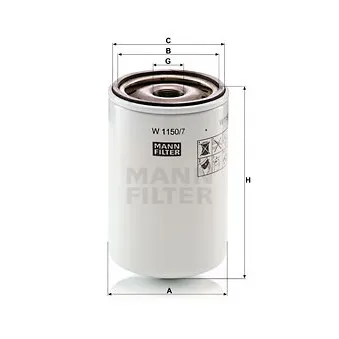 Filtre à huile MANN-FILTER