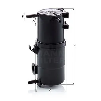 Filtre à carburant MANN-FILTER