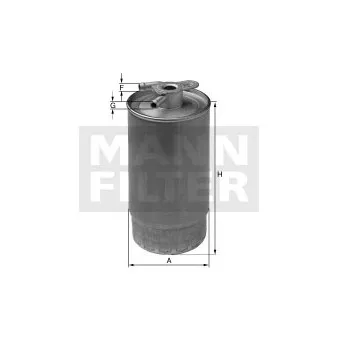 Filtre à carburant MANN-FILTER WK 10 046 z
