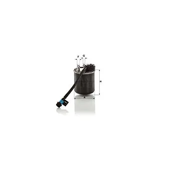 Filtre à carburant MANN-FILTER WK 820/23