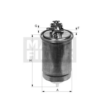 Filtre à carburant MANN-FILTER WK 853/12 z