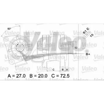 Alternateur VALEO 437117