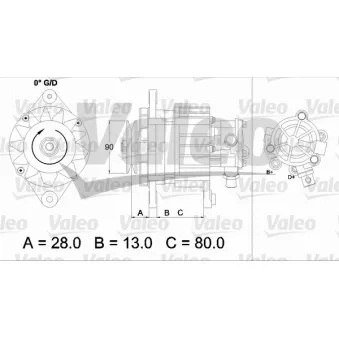 Alternateur VALEO 437122