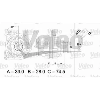 Alternateur VALEO 437160
