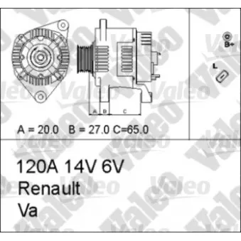 Alternateur VALEO 437184