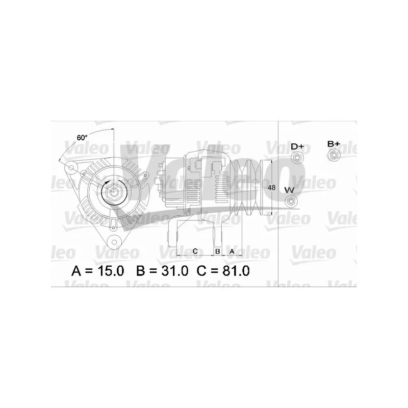 Alternateur VALEO 437195