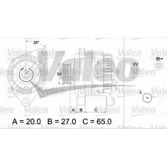 Alternateur VALEO 437347