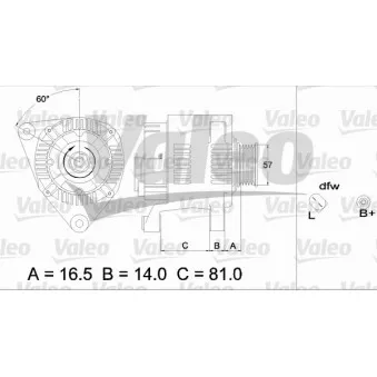 Alternateur VALEO 437348