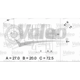 Alternateur VALEO 437363
