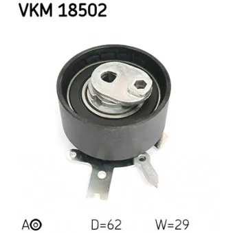 Poulie-tendeur, courroie crantée SKF VKM 18502