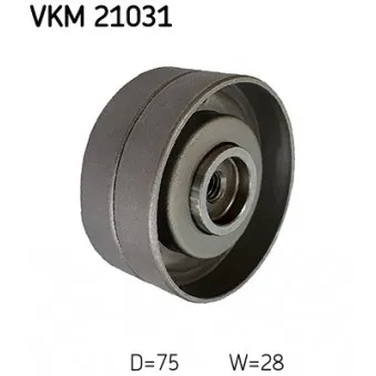 Poulie renvoi/transmission, courroie de distribution SKF VKM 21031
