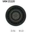 Poulie renvoi/transmission, courroie de distribution SKF VKM 21120 - Visuel 3