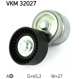 Poulie-tendeur, courroie trapézoïdale à nervures SKF VKM 32027